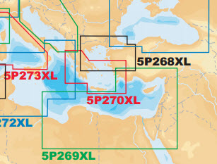 £199 Navionics Platinum+ 5P269XL Mediterranean South East - Micro SD format