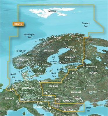 Garmin BlueChart VEU721L g3 Vision chart - Northern Europe