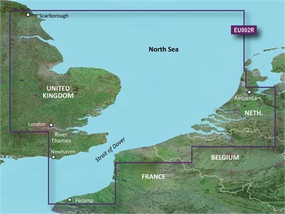 Garmin BlueChart VEU002R g3 Vision chart - SE England NE Europe