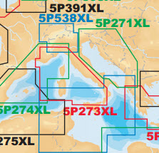 £199 Navionics Platinum+ 5P273XL Tyrrenian Sea - Micro SD