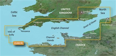 Garmin BlueChart EU001RU g3 chart Updates - English Channel P/X same chart