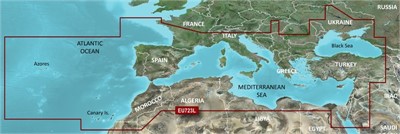 Garmin BlueChart VEU723L g3 Vision chart - Southern Europe