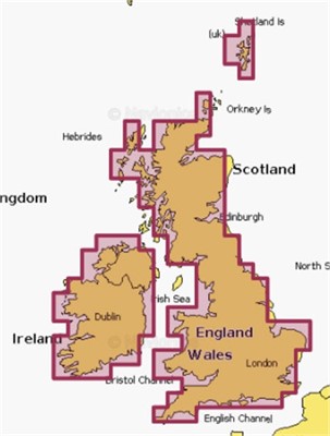 NAEU072R MSD Navionics+ Regular UK, Ireland Inland Waterways