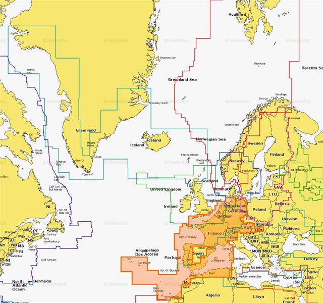 Navionics+ Small Charts - Europe CF - Yachting Software