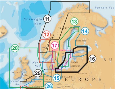 Sale £137 - Navionics Platinum+ XL3 16P+ Exchange Chart South Baltic - SD format