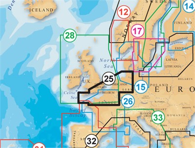 25P+ Navionics Platinum+ UK South-Hamburg - SD/MSD - SAVE £40 