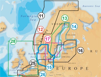 Sale £137 - Navionics Platinum+ XL3 15P+ Exchange Chart Oslo to Germany - Compact Flash Format
