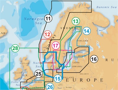 Sale £137 - Navionics Platinum+ XL3 15P+ Exchange Chart Oslo to Germany - Compact Flash Format