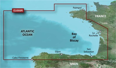 Garmin BlueChart EU008RU g3 chart Updates - Bay of Biscay